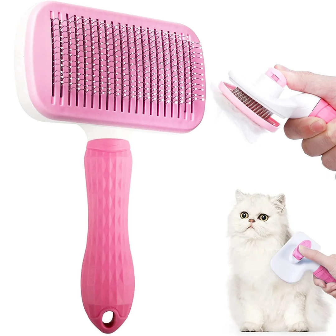 Pet Salon at Home: 2-in-1 Dog and Cat Hair Remover & Grooming Brush