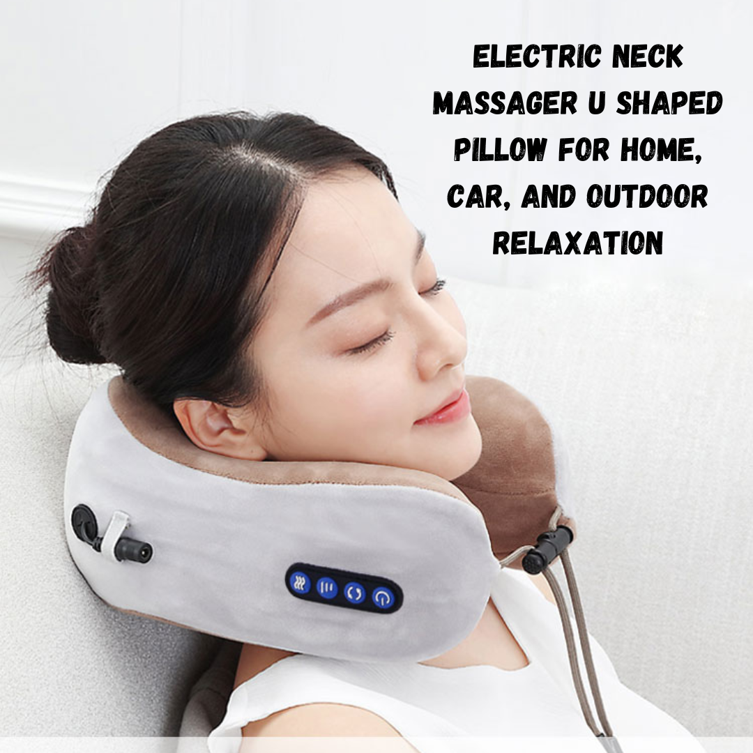 Electric Neck Massager U-Shaped Pillow