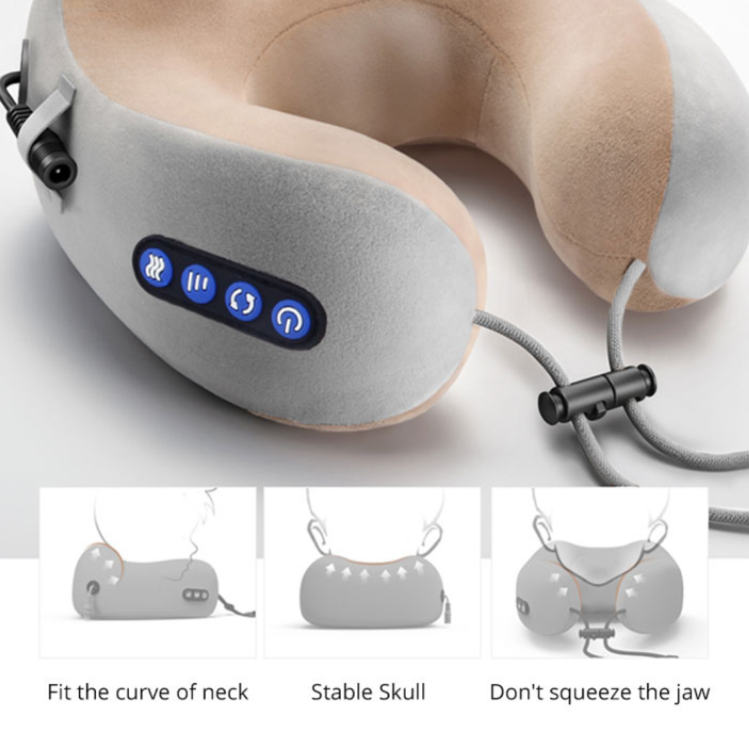 Electric Neck Massager U-Shaped Pillow