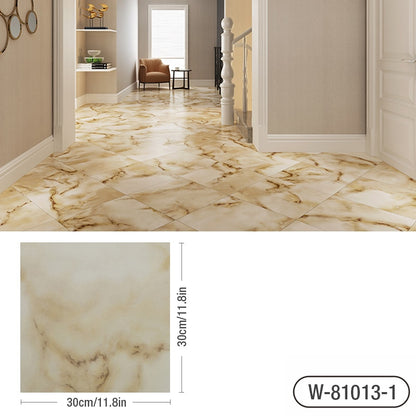 Simulated Marble Tile Floor Sticker