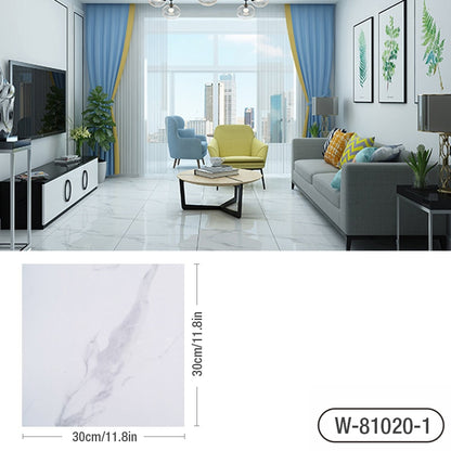 Simulated Marble Tile Floor Sticker