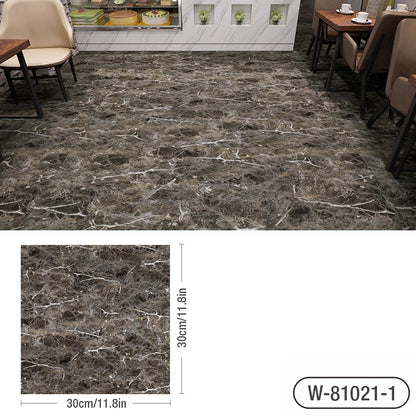 Simulated Marble Tile Floor Sticker