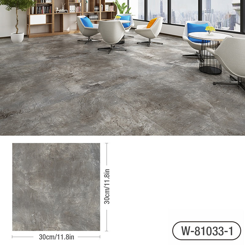 Simulated Marble Tile Floor Sticker