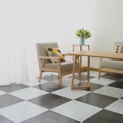 Simulated Marble Tile Floor Sticker - The Perfect Solution for Stylish Homes